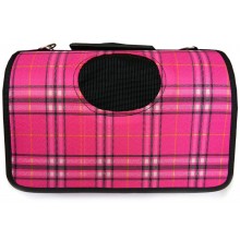 Сумка-переноска для собак и котов  "Малиновая клетка"