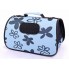 Сумка-переноска для собак и котов  "Голубая в цветы"