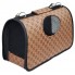 Сумка-переноска  для животных  "Шахматы коричневые"